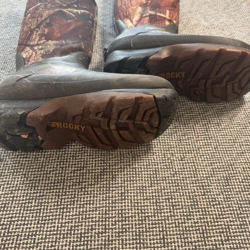 Rocky MudSo Mens 7 Realtree AP Camo 800g Thinsulate Hunting Boots FQ0007248